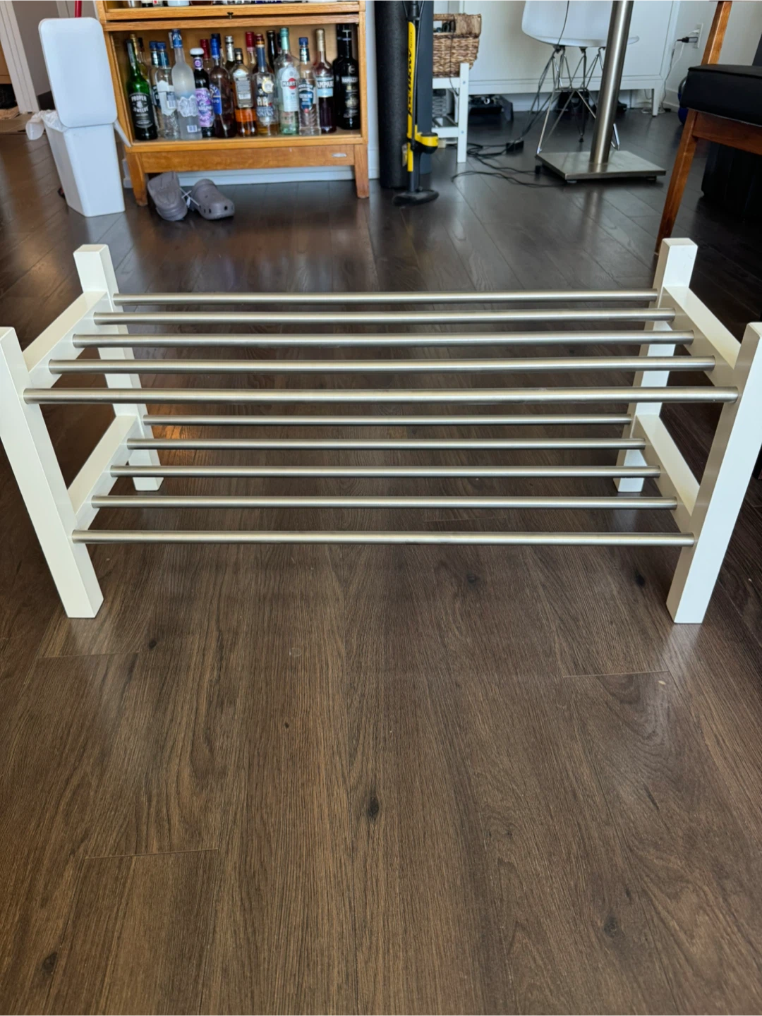 White  2 Tier Shoe Rack - photo 3