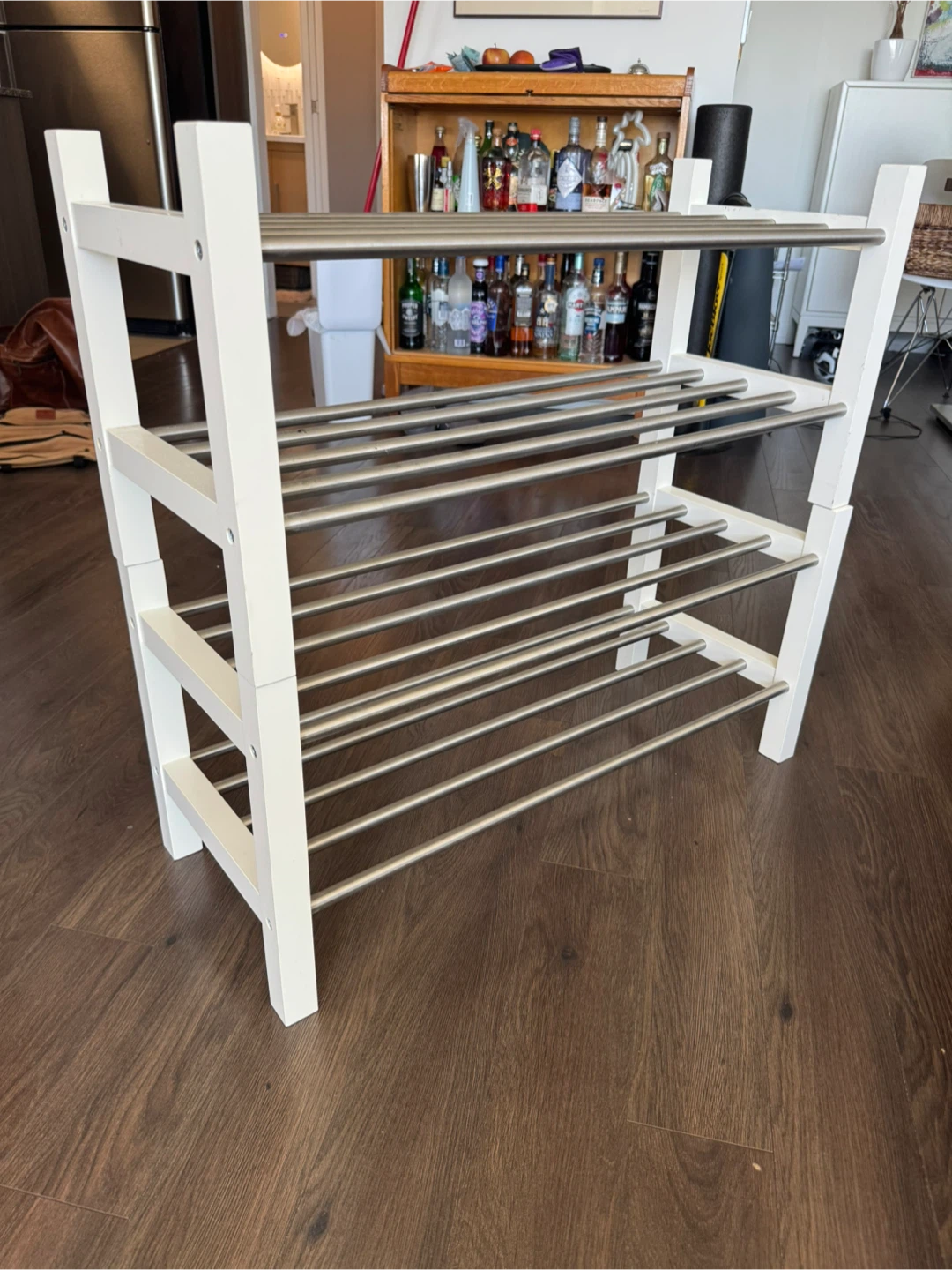 White  2 Tier Shoe Rack - photo 4