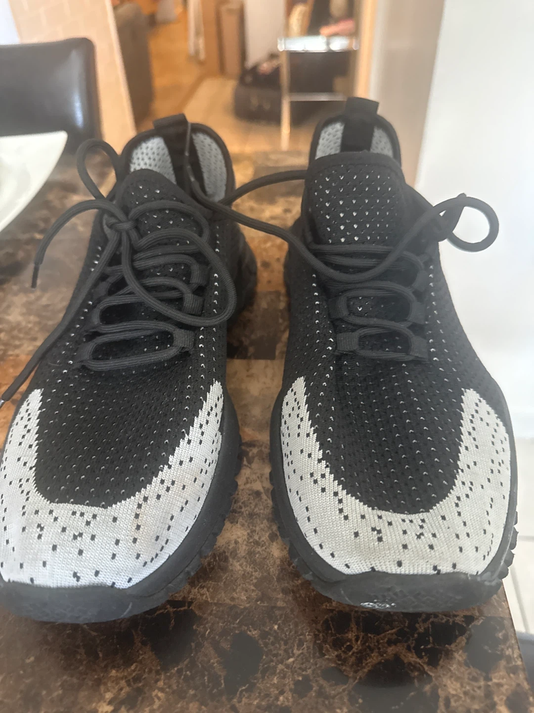 Pony Black and White Knit Sneakers - photo 2