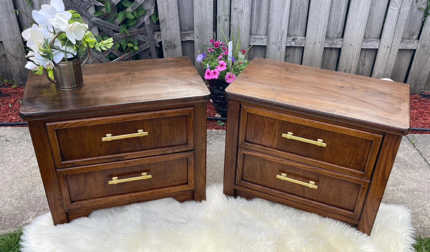 Restored THOMASVILLE set of nightstands