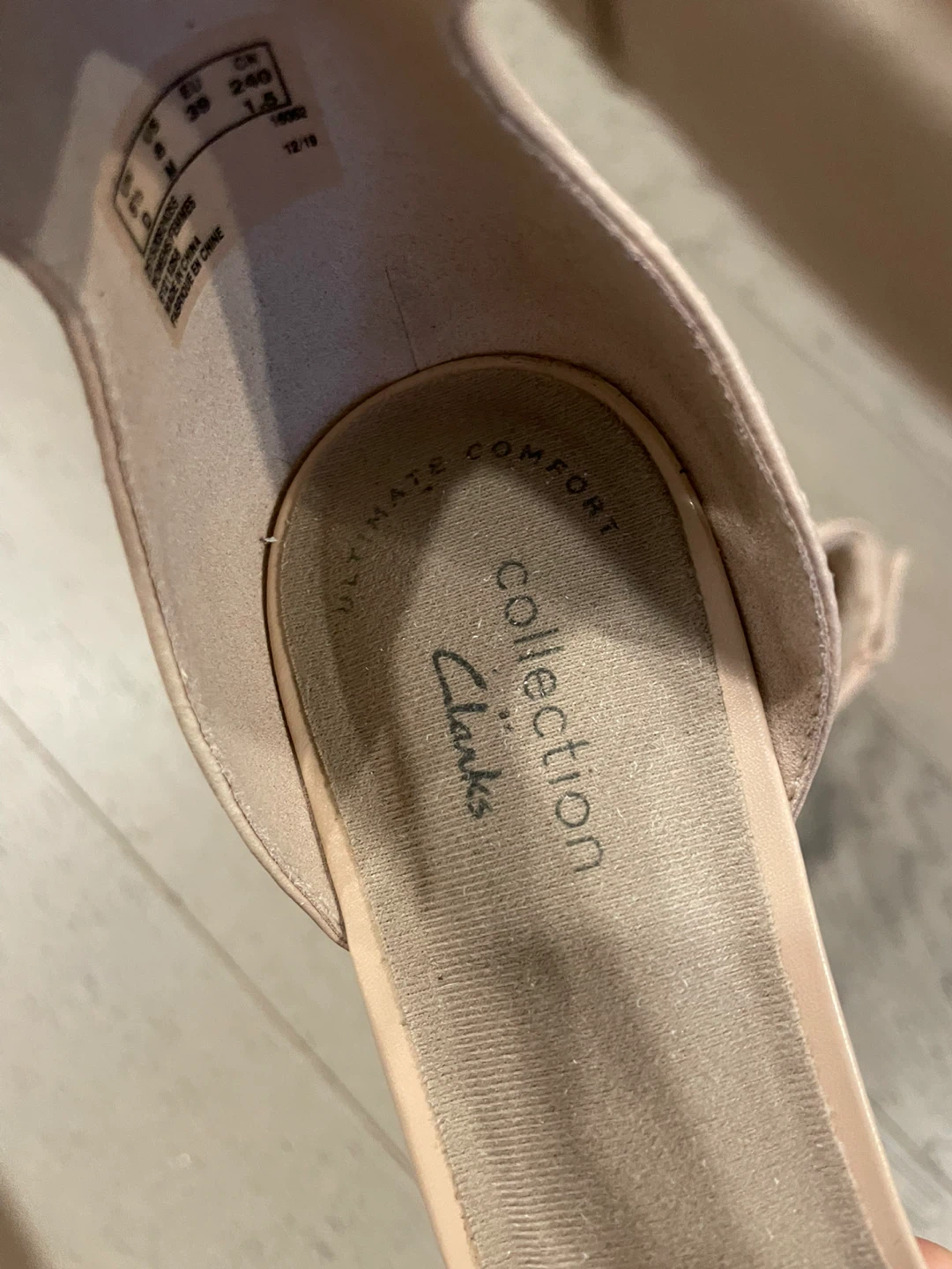 Clarks Alice Flame Blush Leather Heels Size 8M - photo 3