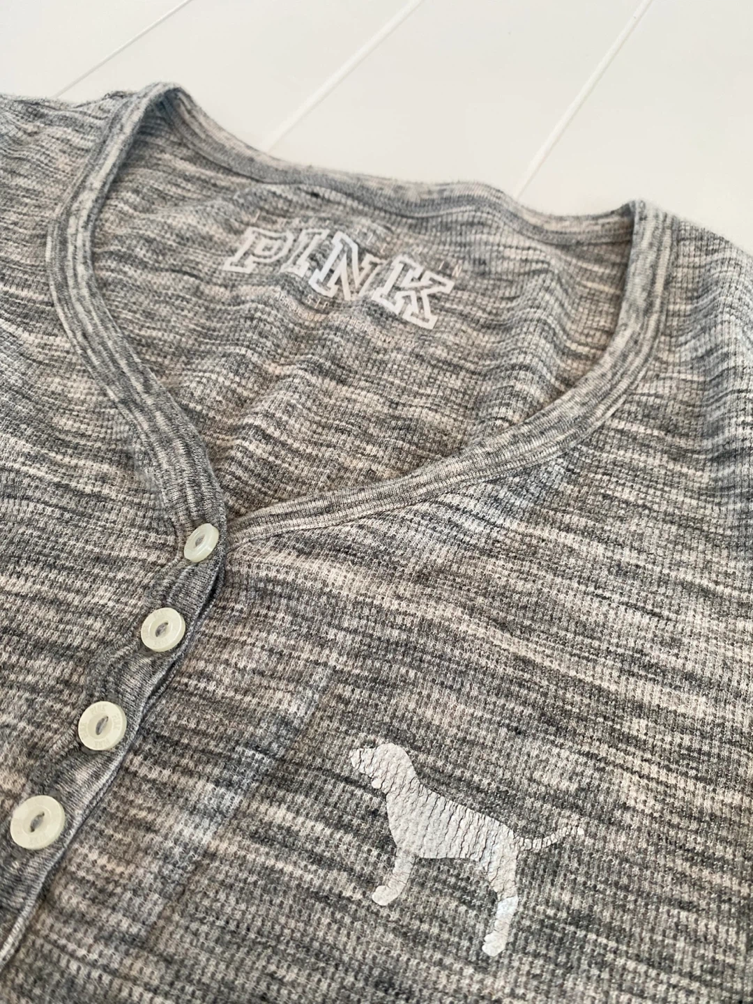 2pc PINK by Victoria's Secret grey pajama set - photo 3