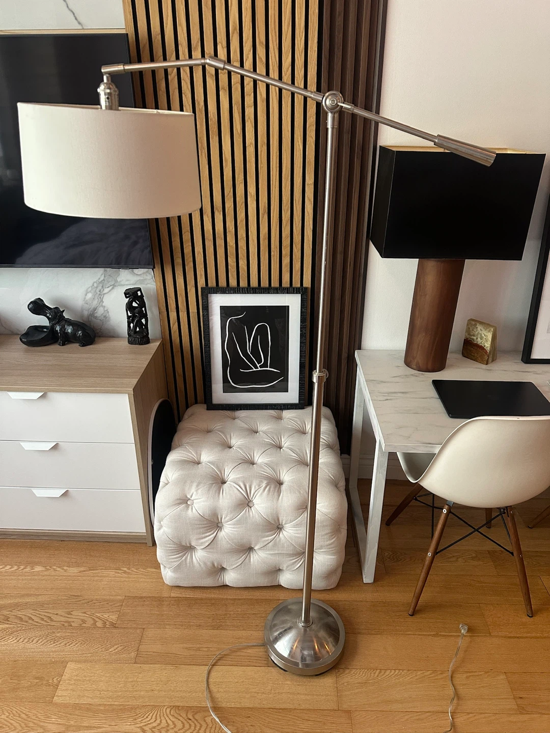 MODERN ADJUSTABLE FLOOR ACCENT READING LAMP VINTAGE LIGHT