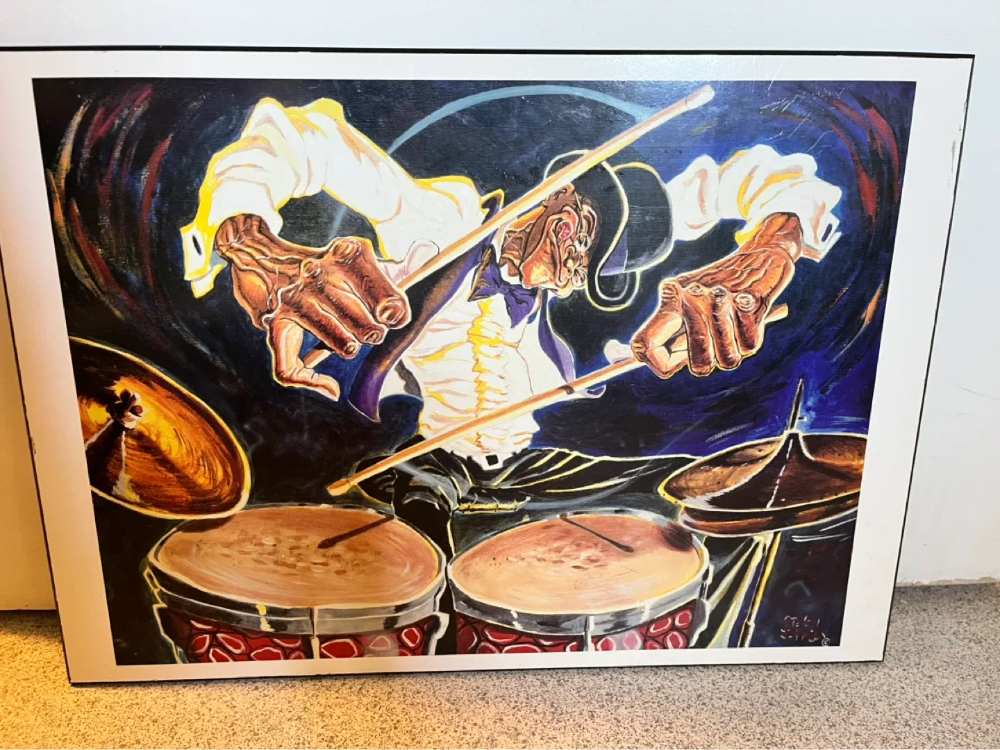 Plaque Art Print of Drummer