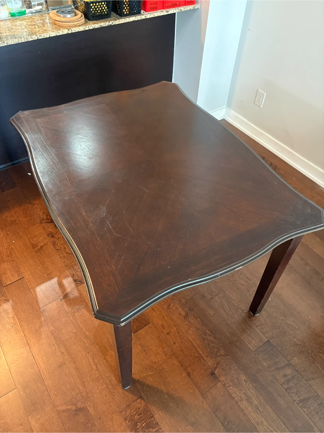 Dark Wood Dining Table