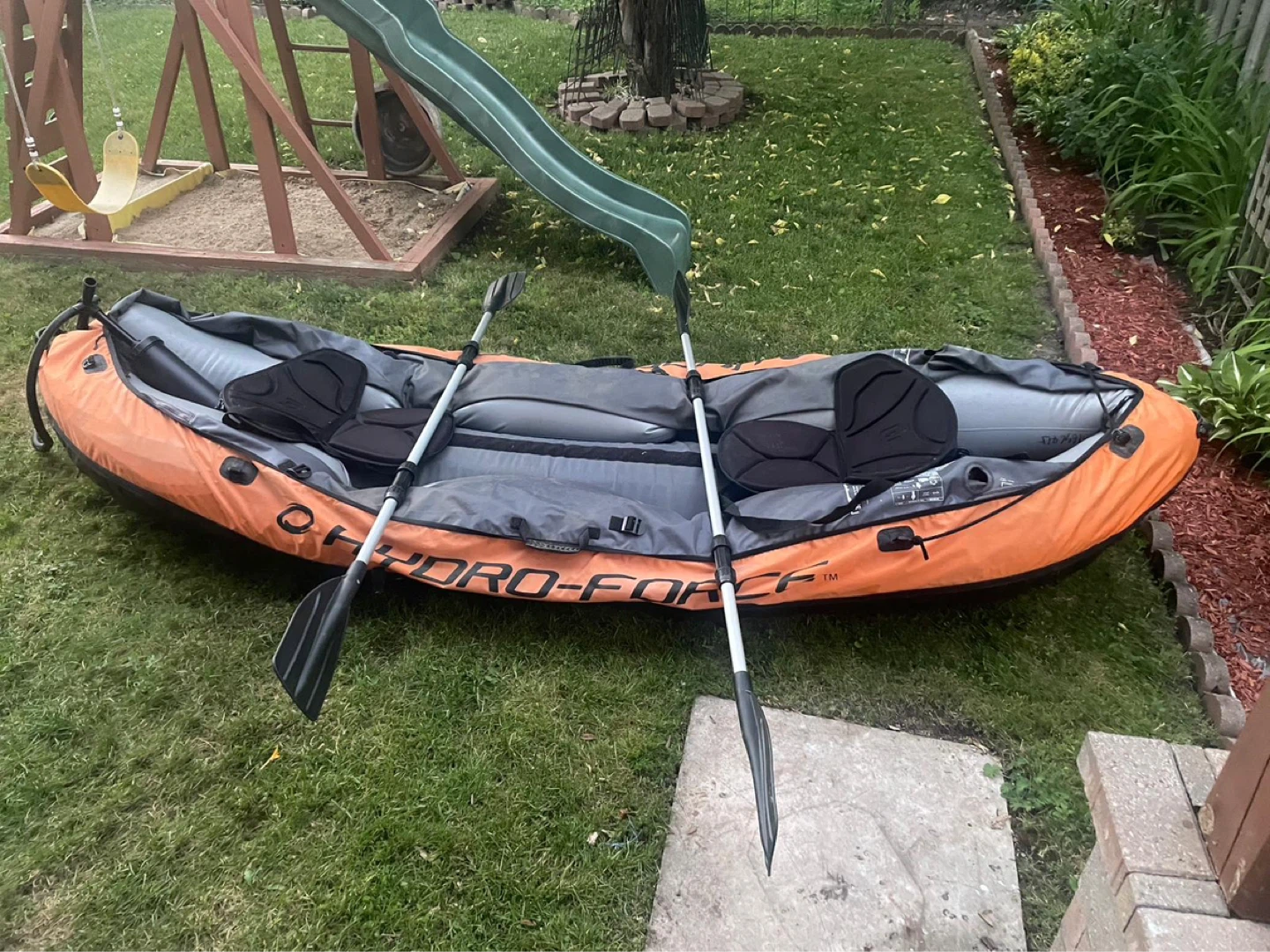 Hydro-Force Inflatable Kayak with Paddles