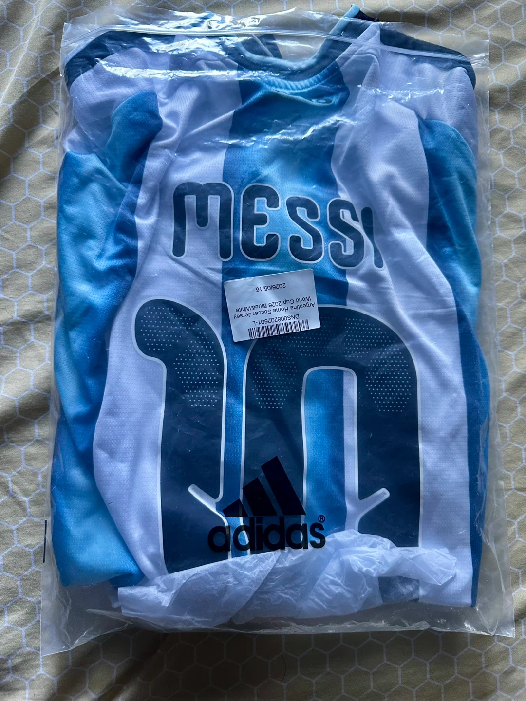 Argentina Messi 2026 World Cup Soccer Jersey Size L - photo 3
