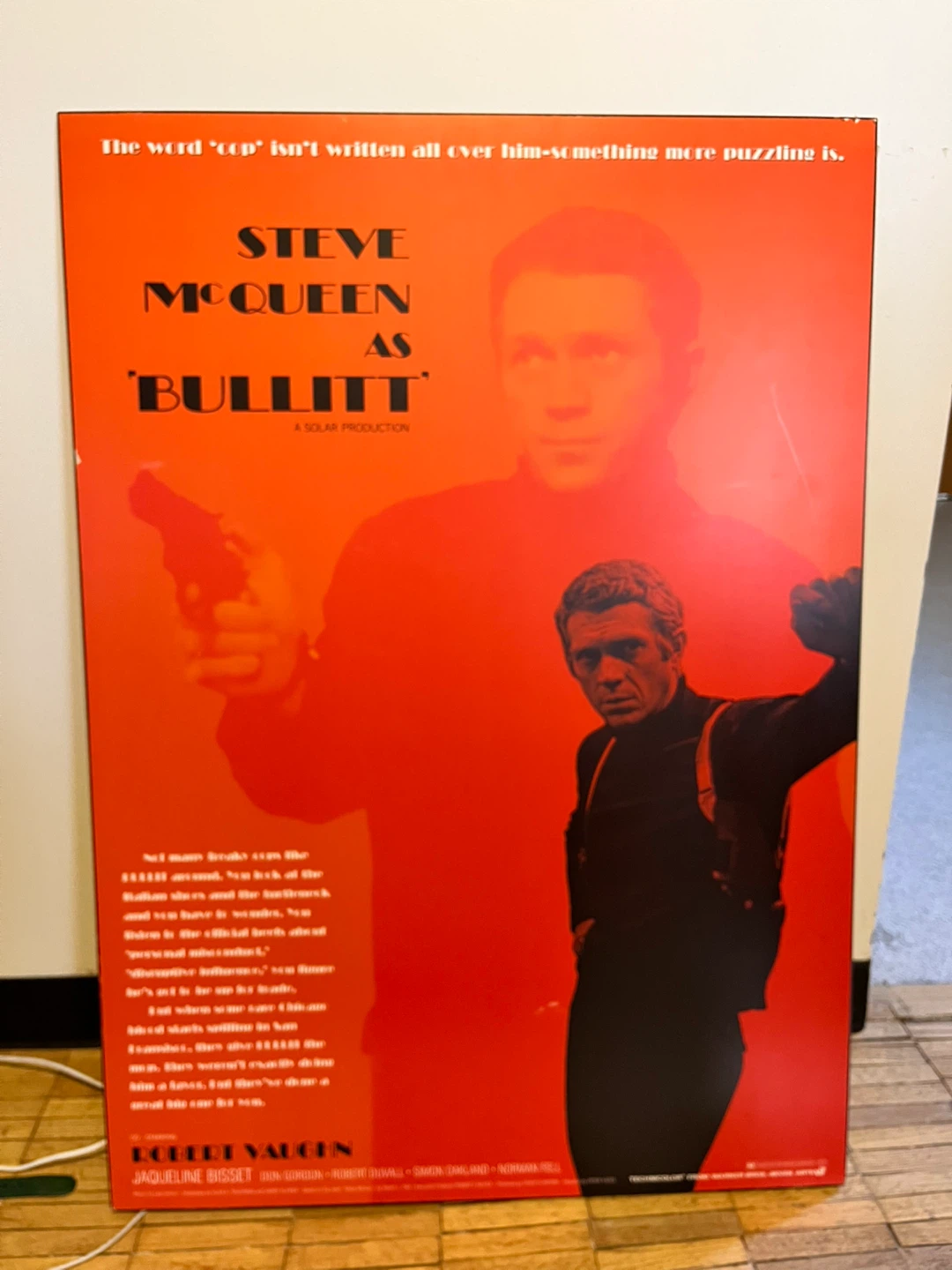 Steve McQueen as Bullitt Movie Poster