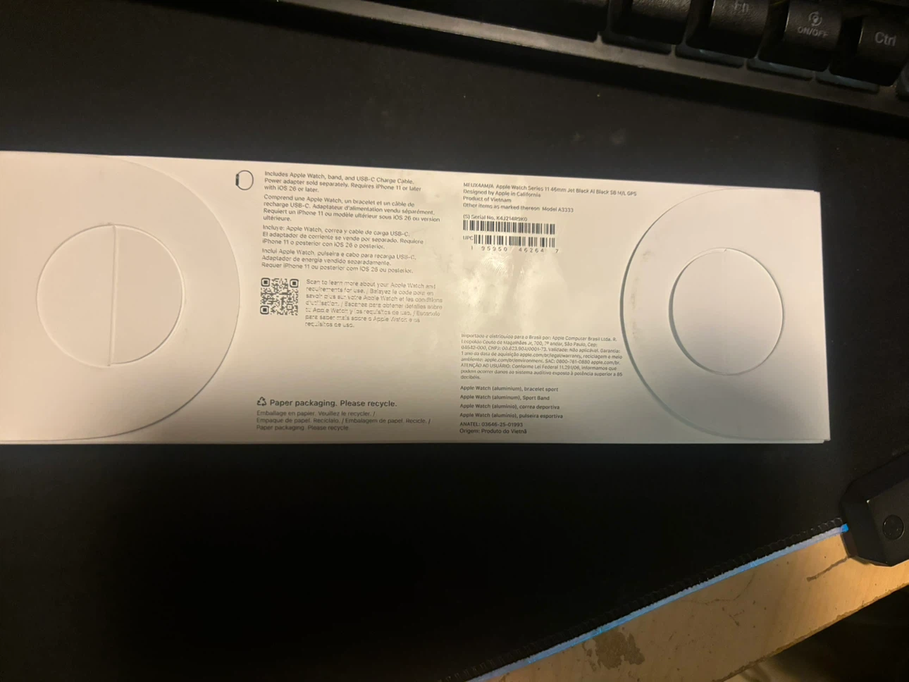 Apple Watch Series 11 46mm GPS – Jet Black Aluminum – Brand New - photo 3