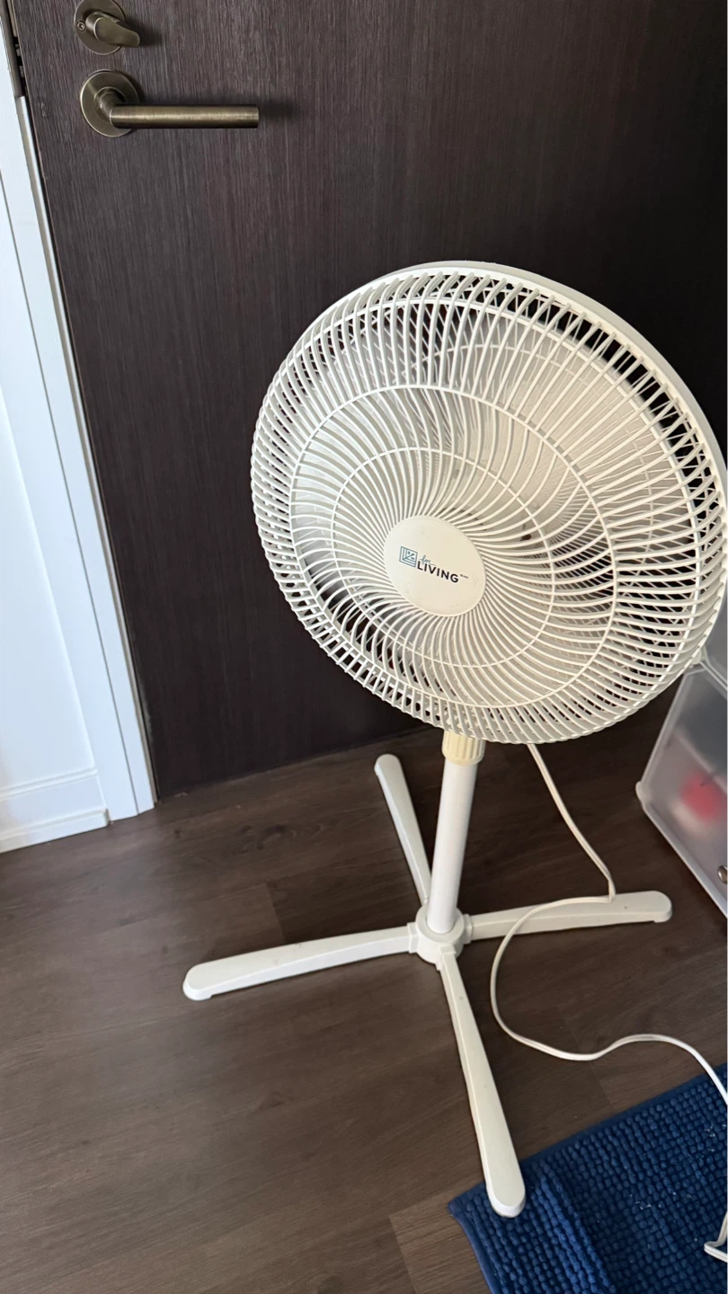 Living Brand White Pedestal Fan - photo 2