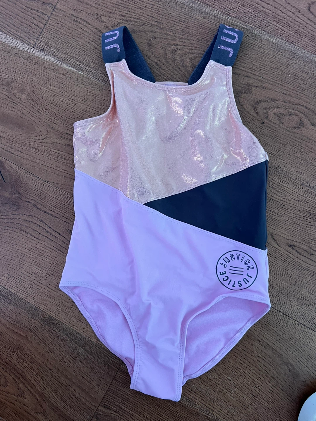 Justice Leotard L (12/14) Pink & Black
