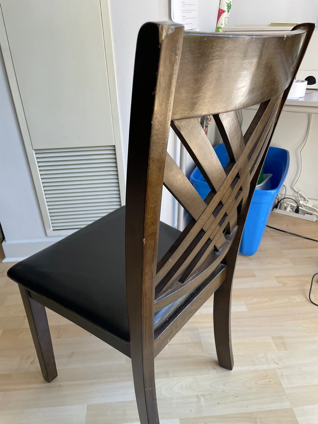 Wooden Dining Chair with Padded Seat - photo 2