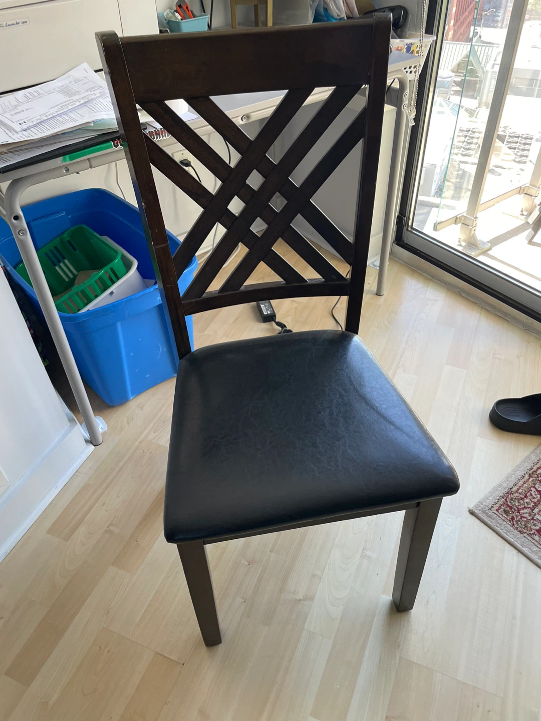 Wooden Dining Chair with Padded Seat - photo 3