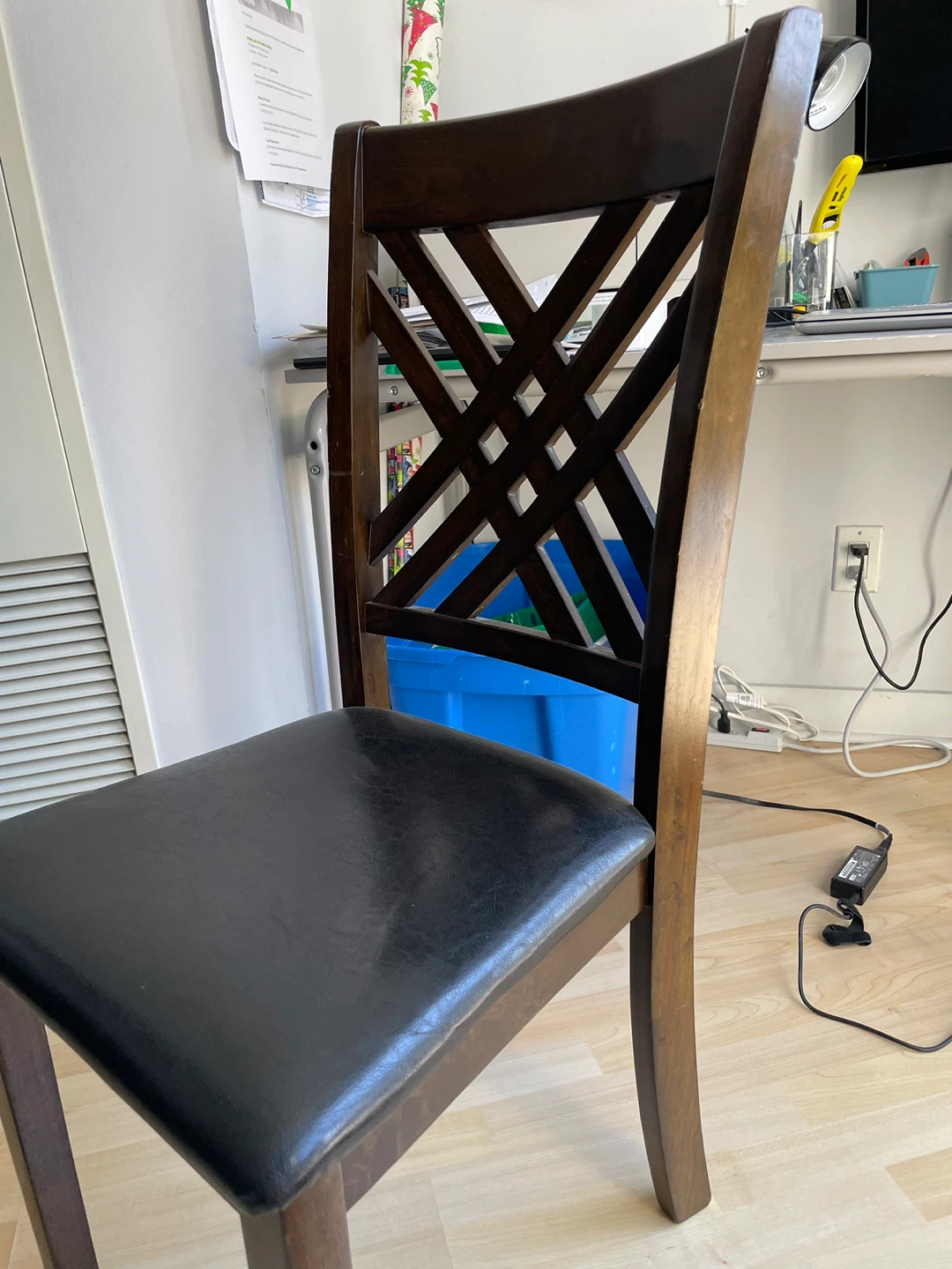 Wooden Dining Chair with Padded Seat