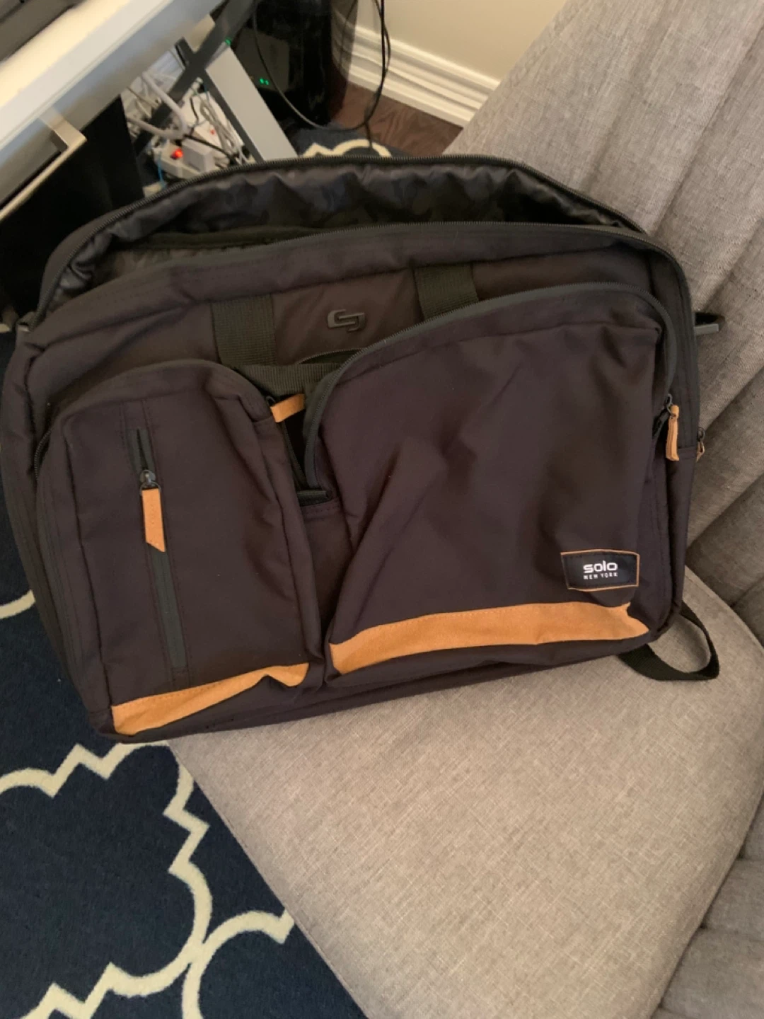 Solo New York Black Laptop Bag