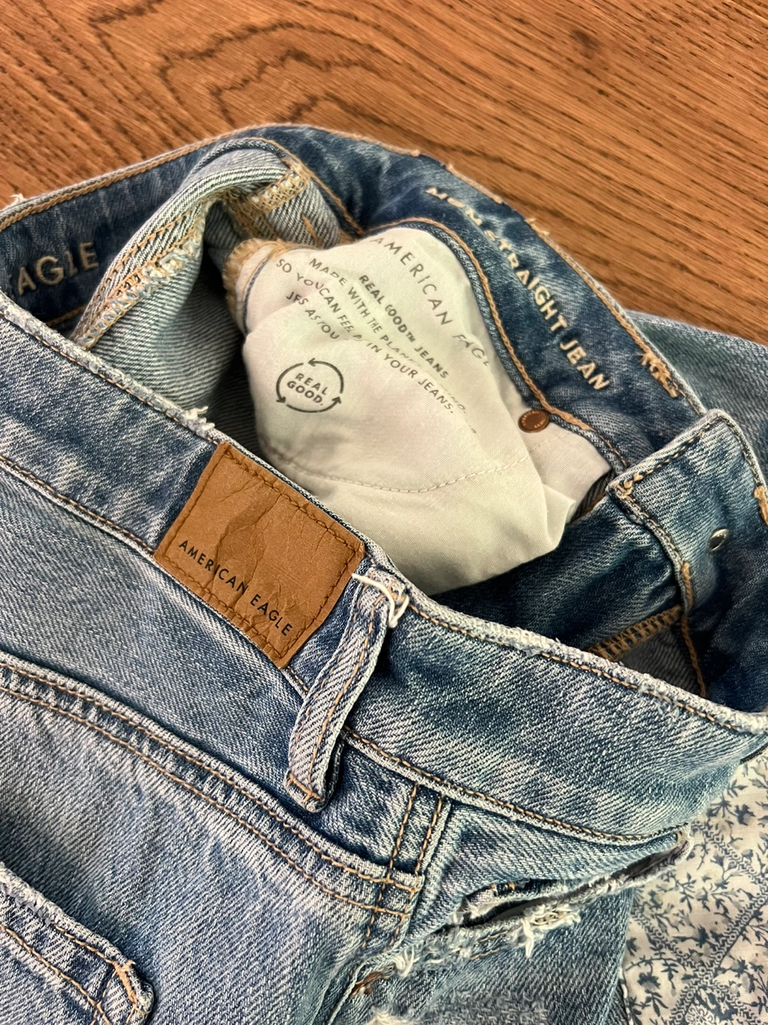 American Eagle Outfitters Patchwork Straight Leg Jeans - photo 3