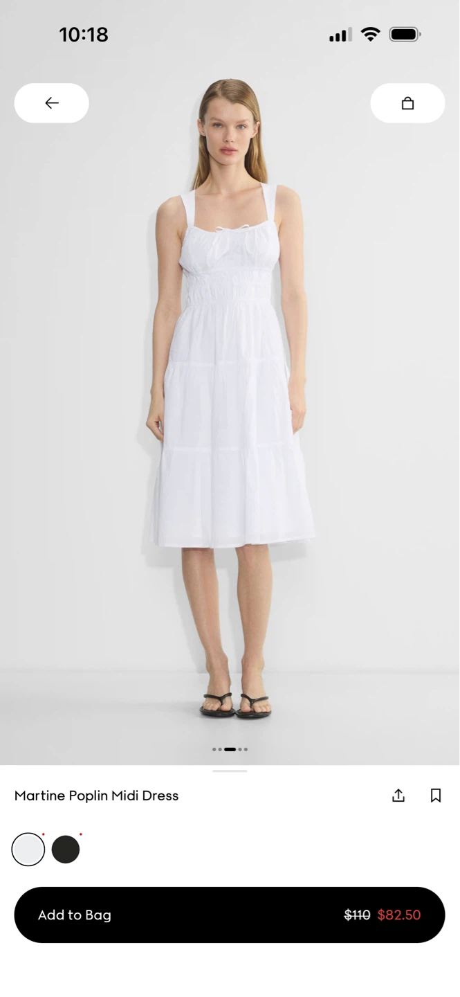 Aritzia Martine Poplin Midi Dress - photo 5