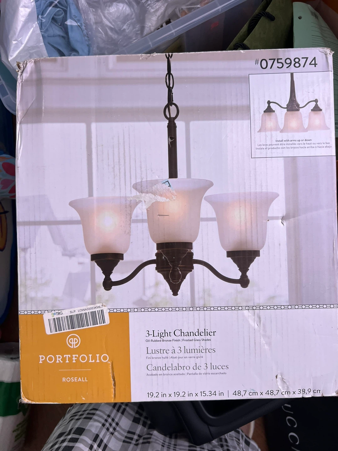 Portfolio 3-Light Chandelier