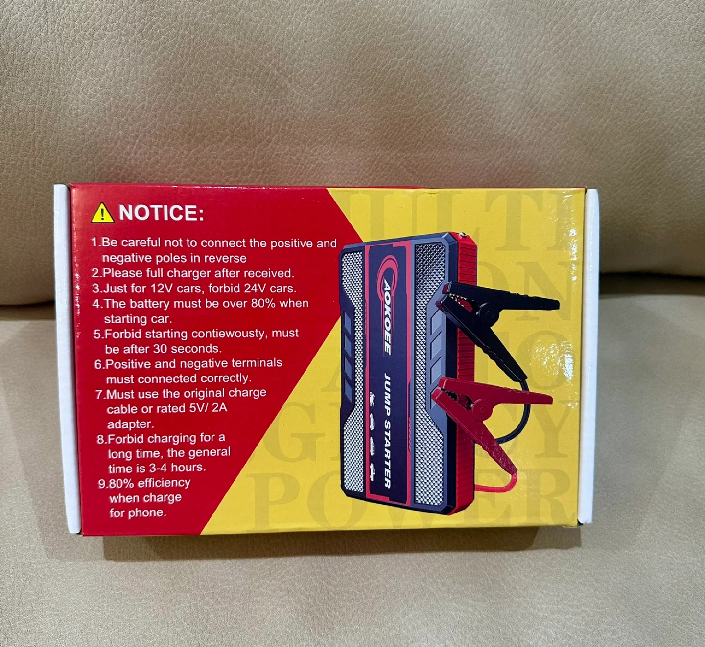 New AOKOEE Car / SUV Jump Starter / Portable Power Bank