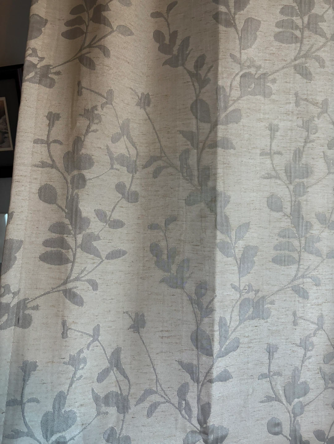 4 Floral Pattern Curtain Panels