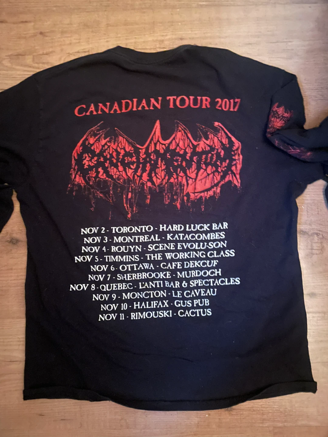 Cruciamentum longsleeve Canadian tour 2017 - photo 2