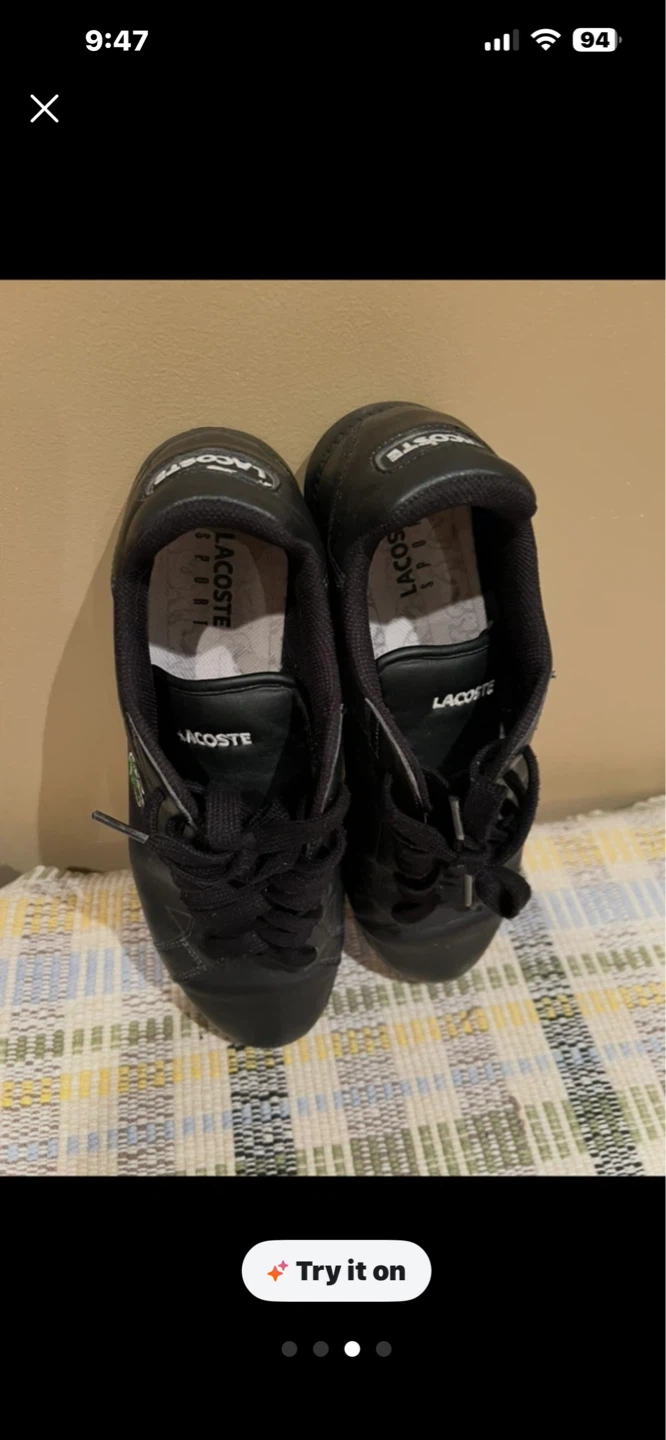 Lacoste Men's Black Leather Sneakers - photo 3