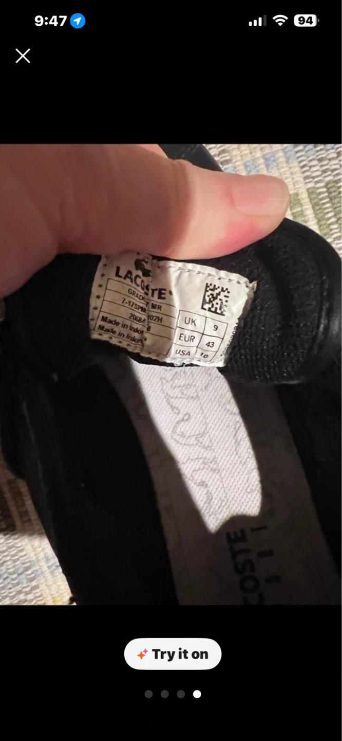 Lacoste Men's Black Leather Sneakers - photo 4