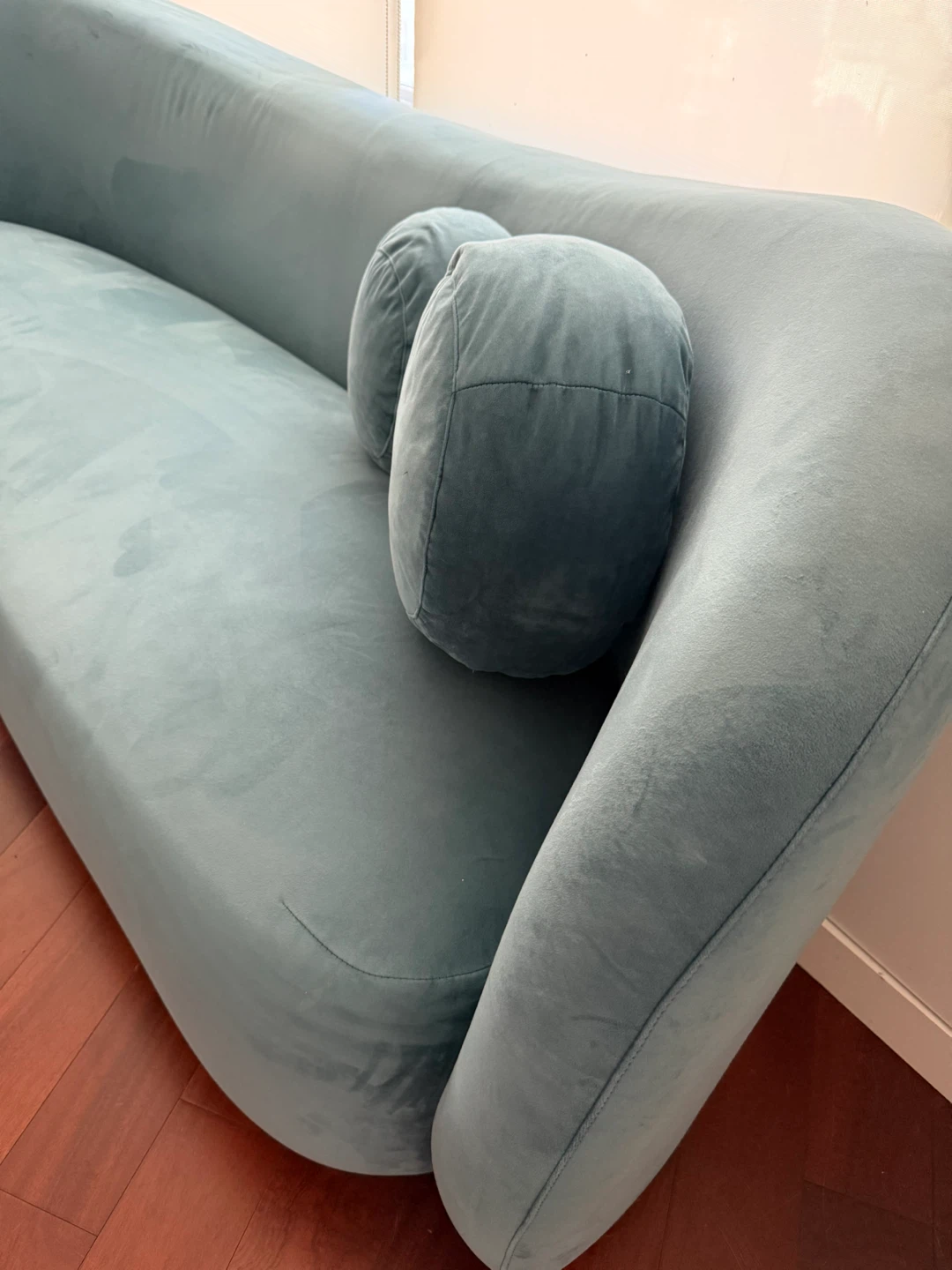 Rove Concepts blue velvet sofa - photo 2