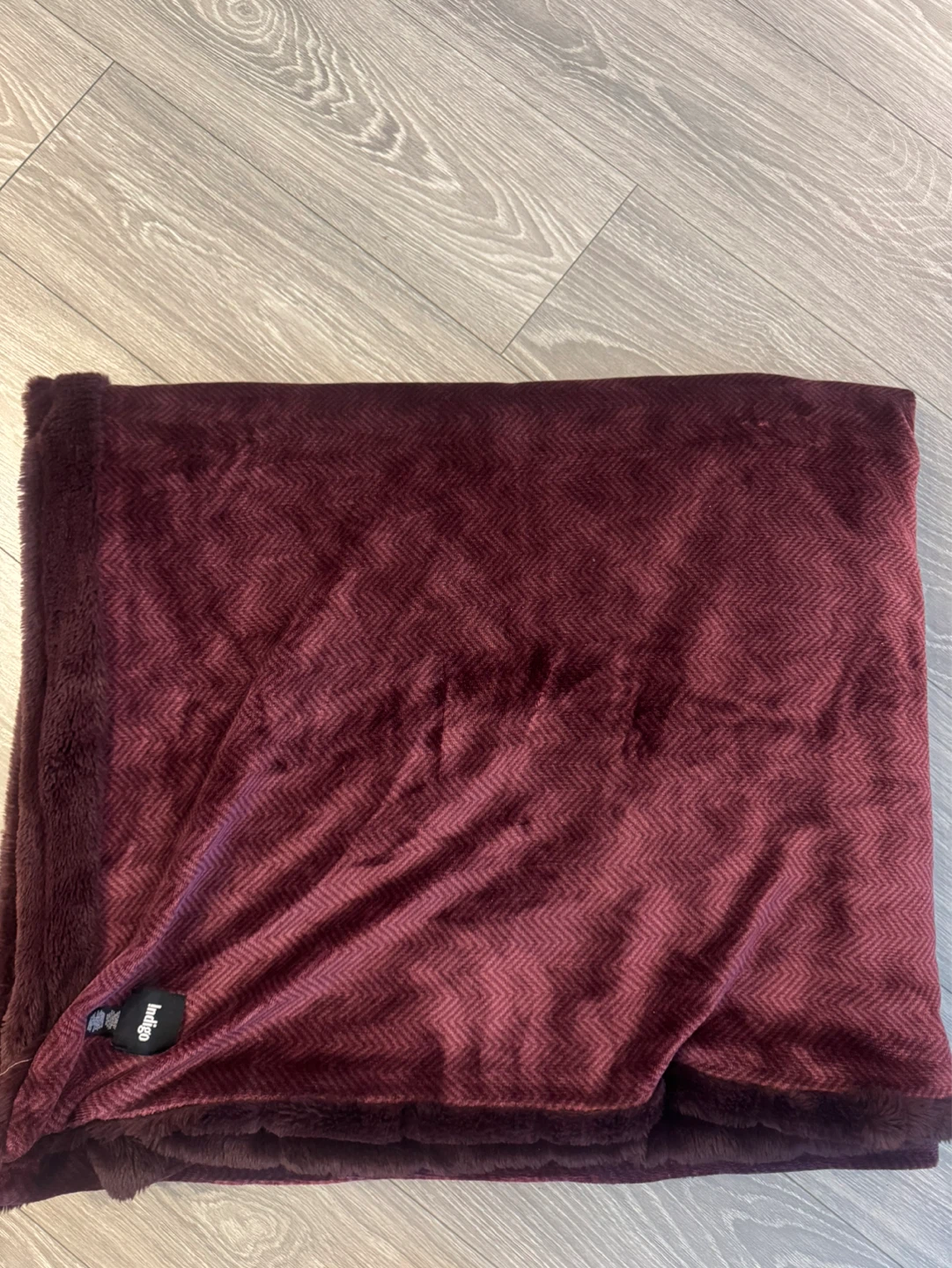 Plush Throw Blanket - Purple by Indego - photo 2