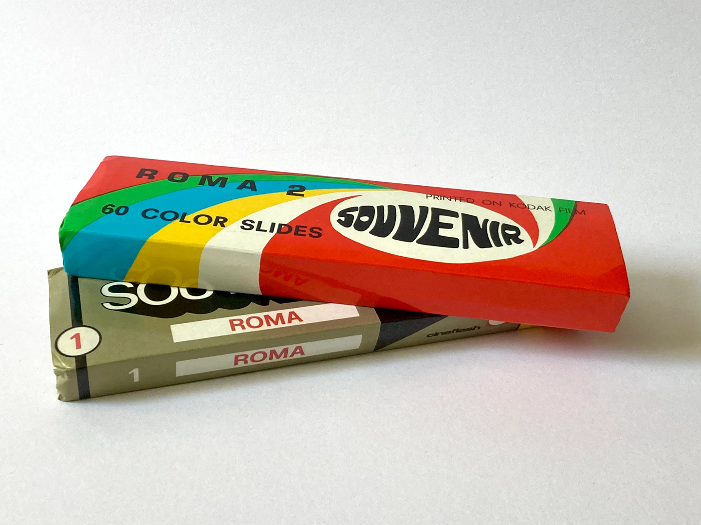 Vintage 1970s Souvenir Rome Slide Sets  Roma 1 and 2 - photo 2