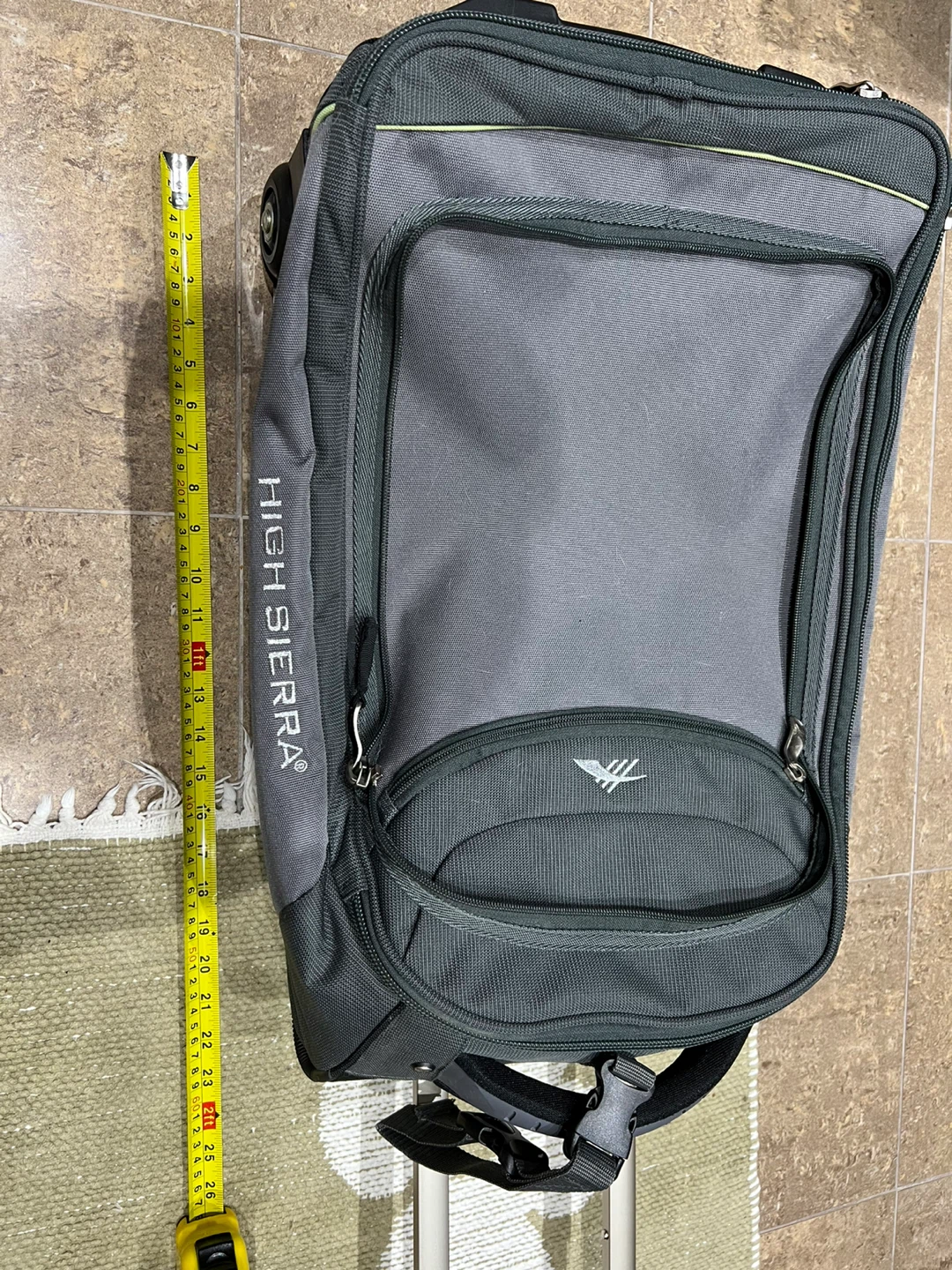 High Sierra Grey Rolling Carry-On Luggage