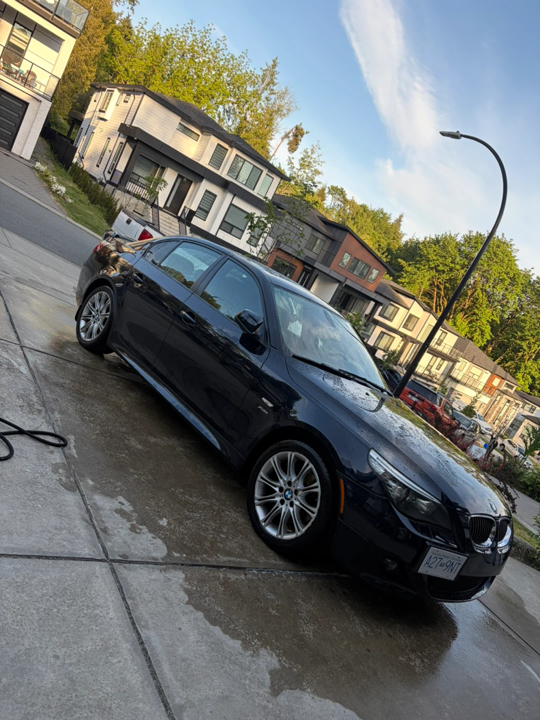Black BMW 5 Series Sedan