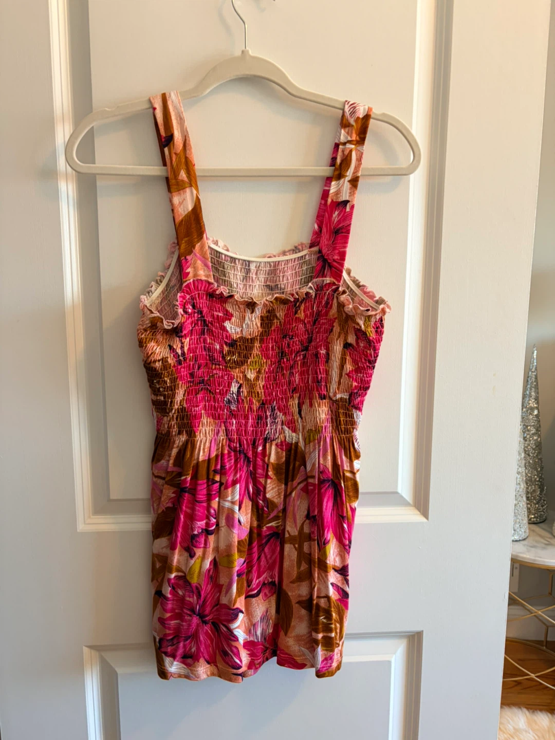 LASCANA VENUS Floral Smocked Tank Top - photo 3