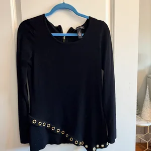 INC International Concepts Black Sweater