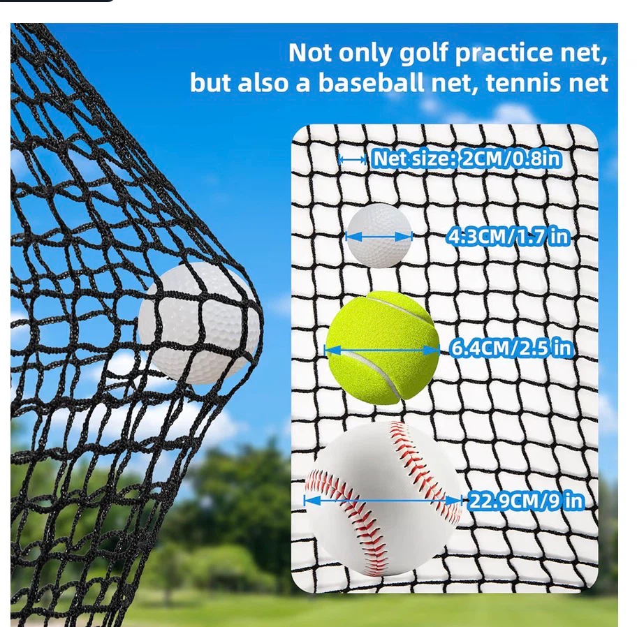 Amazgolf 10x10ft Golf Batting Cage Practice Net 10F - photo 3