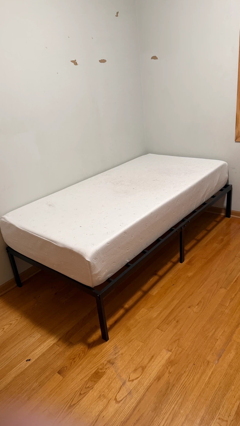 Twin Size Mattress and Bed Frame