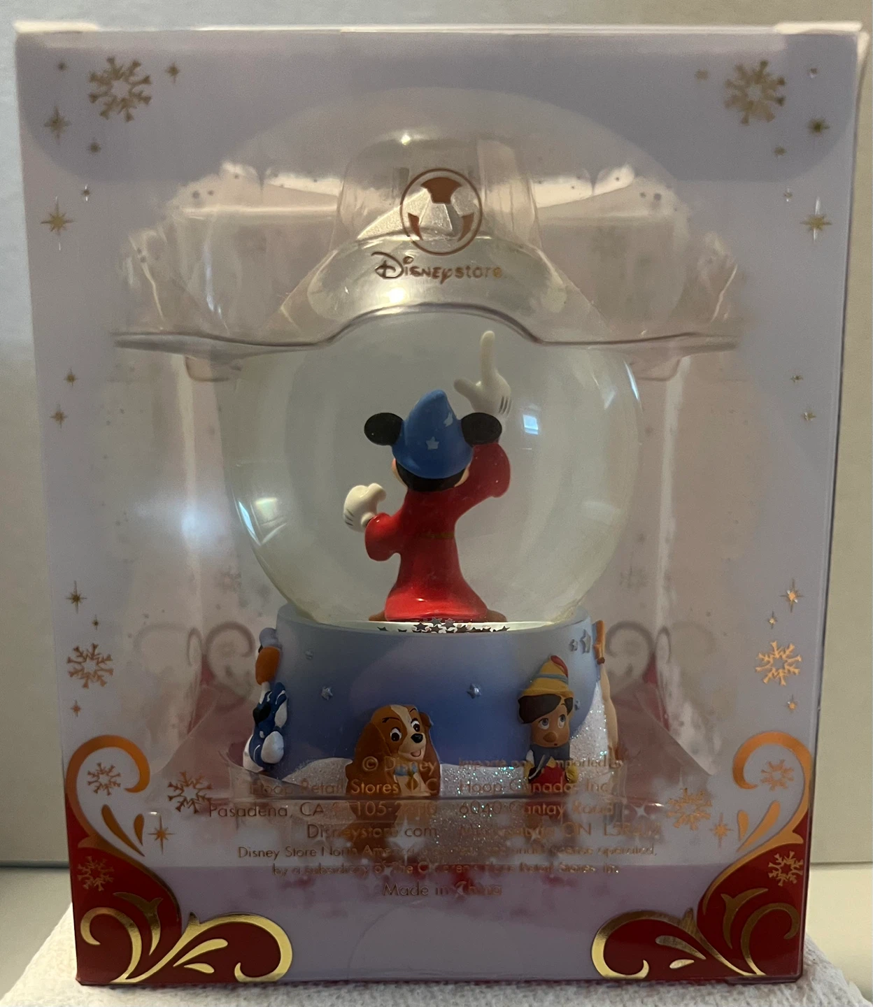 Disney Store Sorcerer Mickey Mouse Multi-Character Snow Globe - photo 3