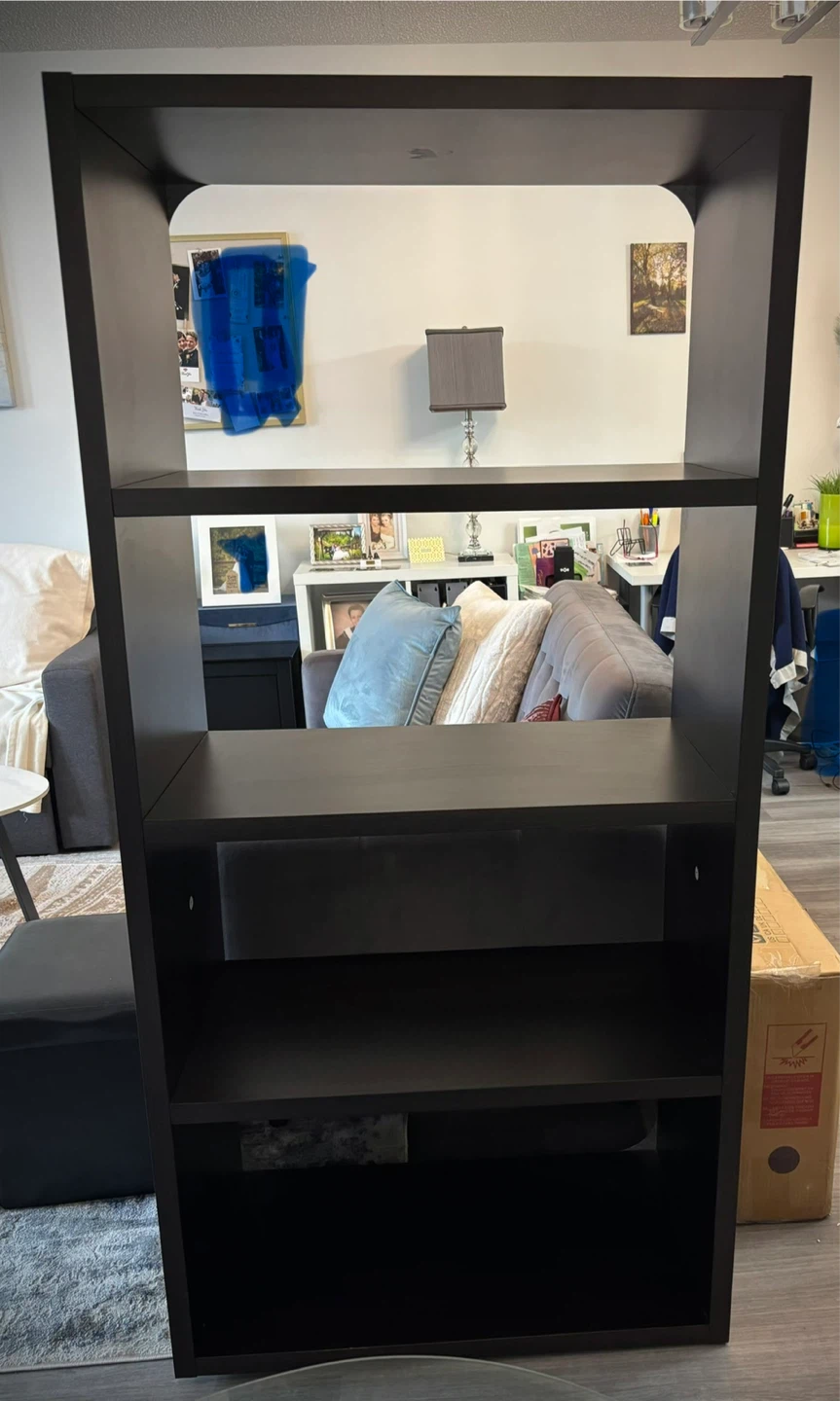 Espresso Brown Bookcase