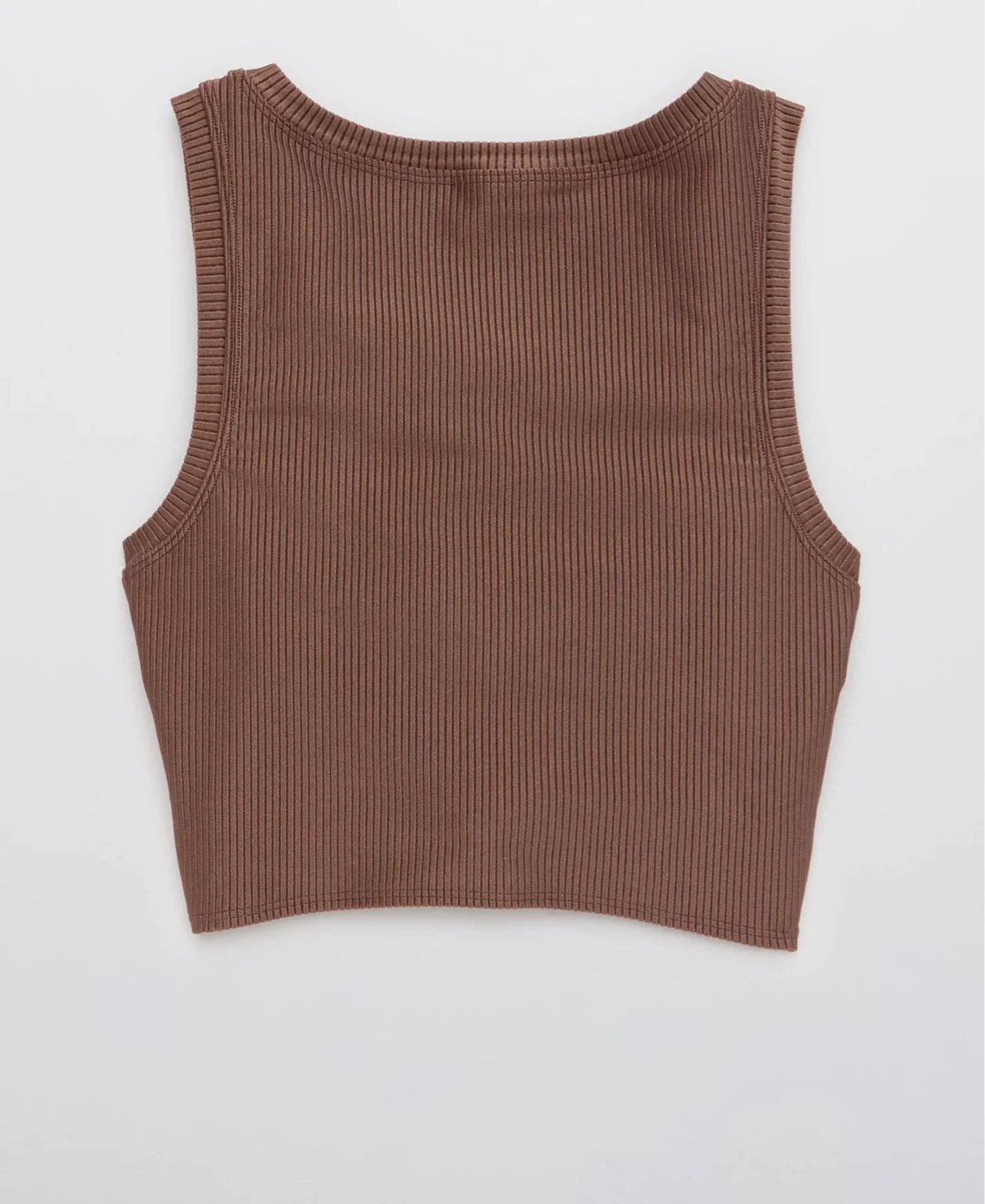 Aerie OFFLINE Ribbed Twist Tank Top & Shorts - Brown - photo 5
