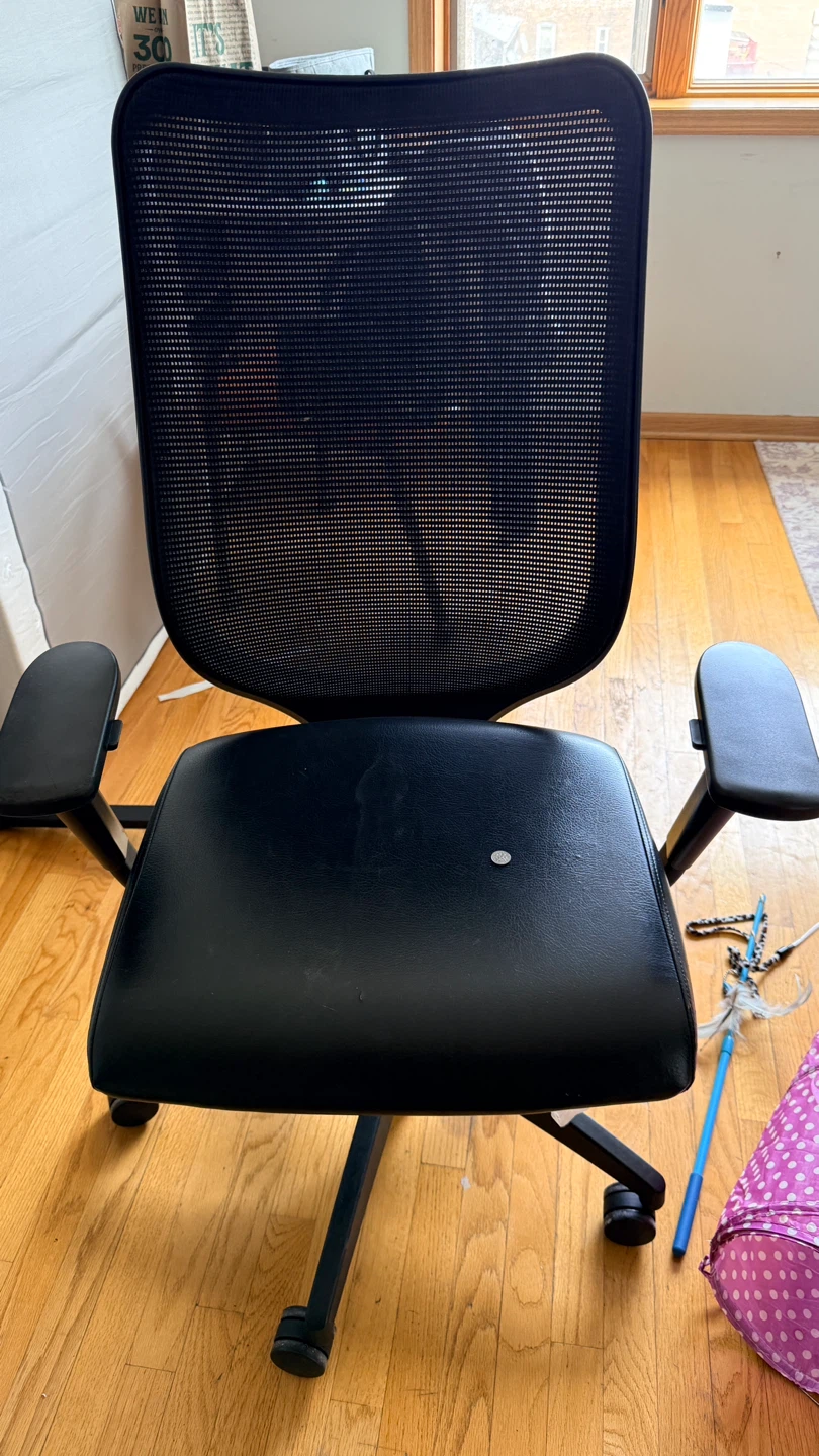 (2) Office Chair and free flower vase