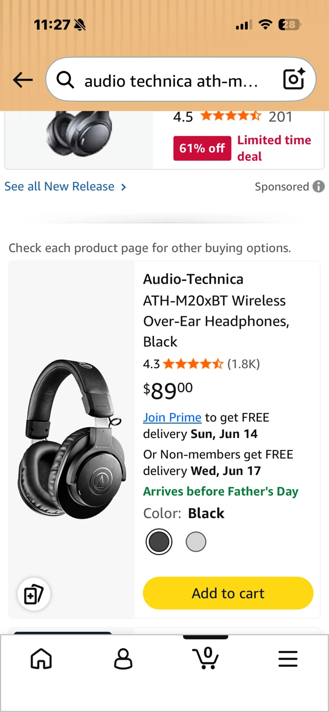 Audio-Technica ATH-M20xBT Wireless Headphones - photo 2