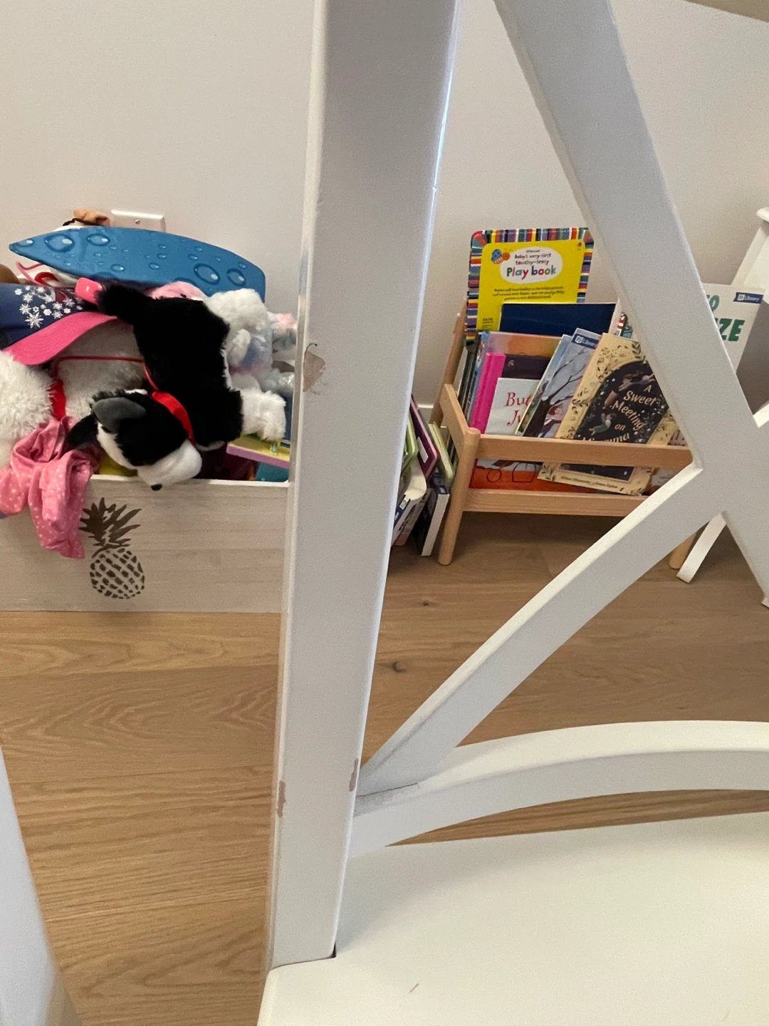 10 Solid Wood White IKEA Chairs $20 each chair - photo 3
