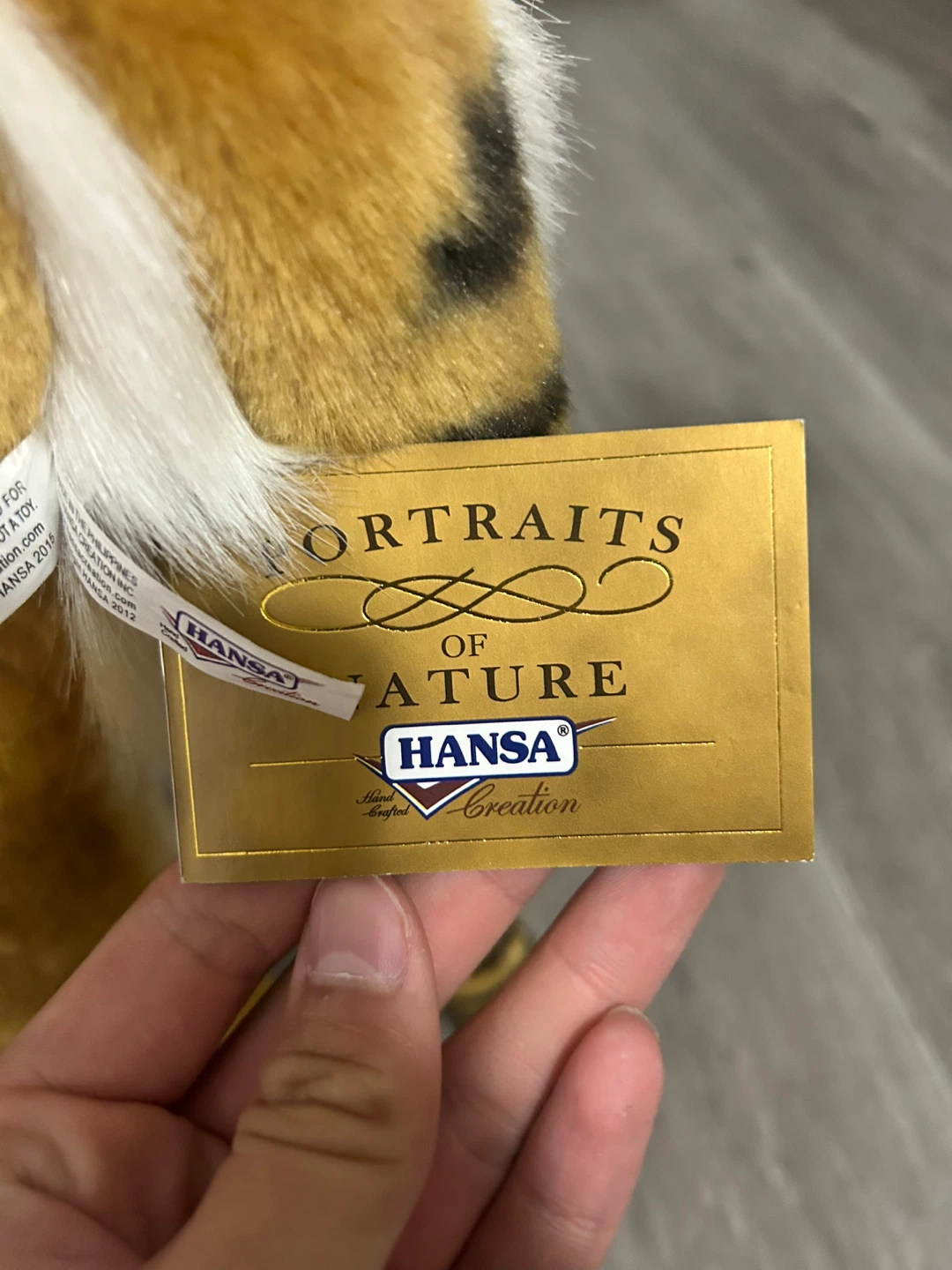 Hansa Portraits of Nature Tiger Plush Toy