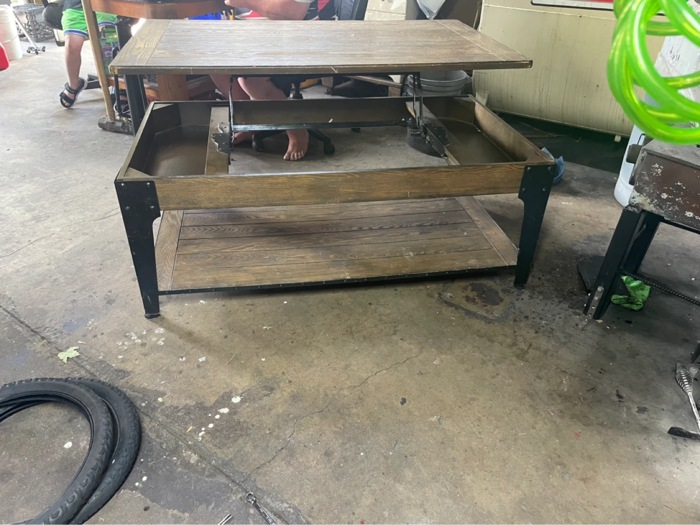 Lift Top Coffee Table with Storage - photo 2