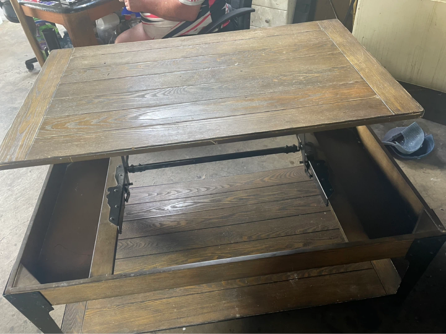 Lift Top Coffee Table with Storage - photo 3