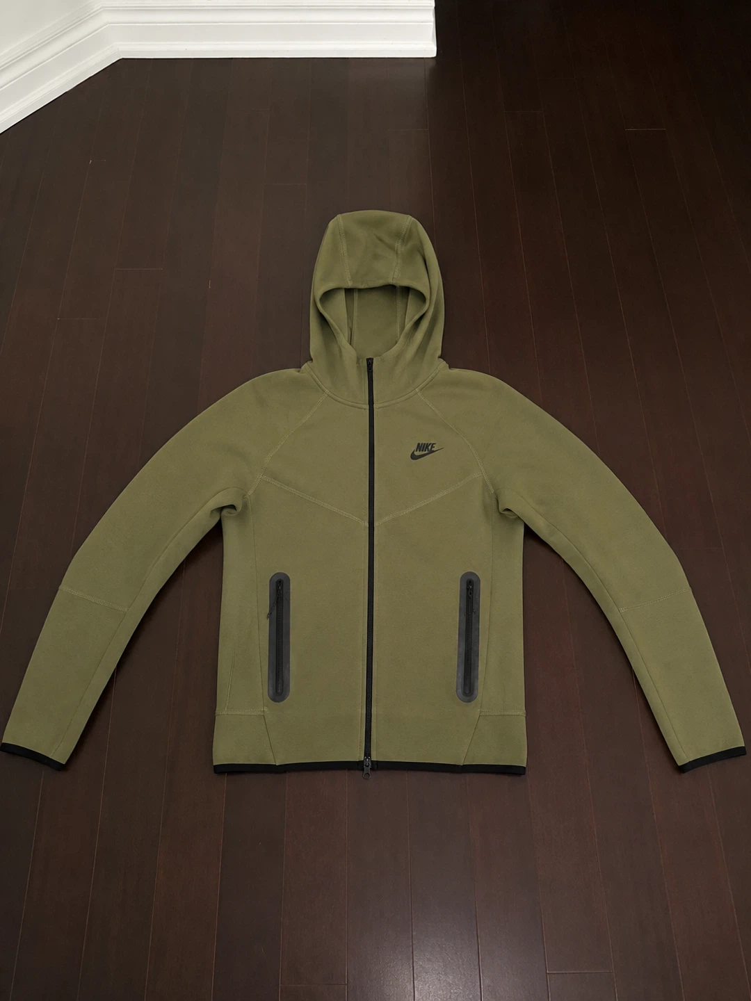Nike Tech Fleece Hoodie Olive Green