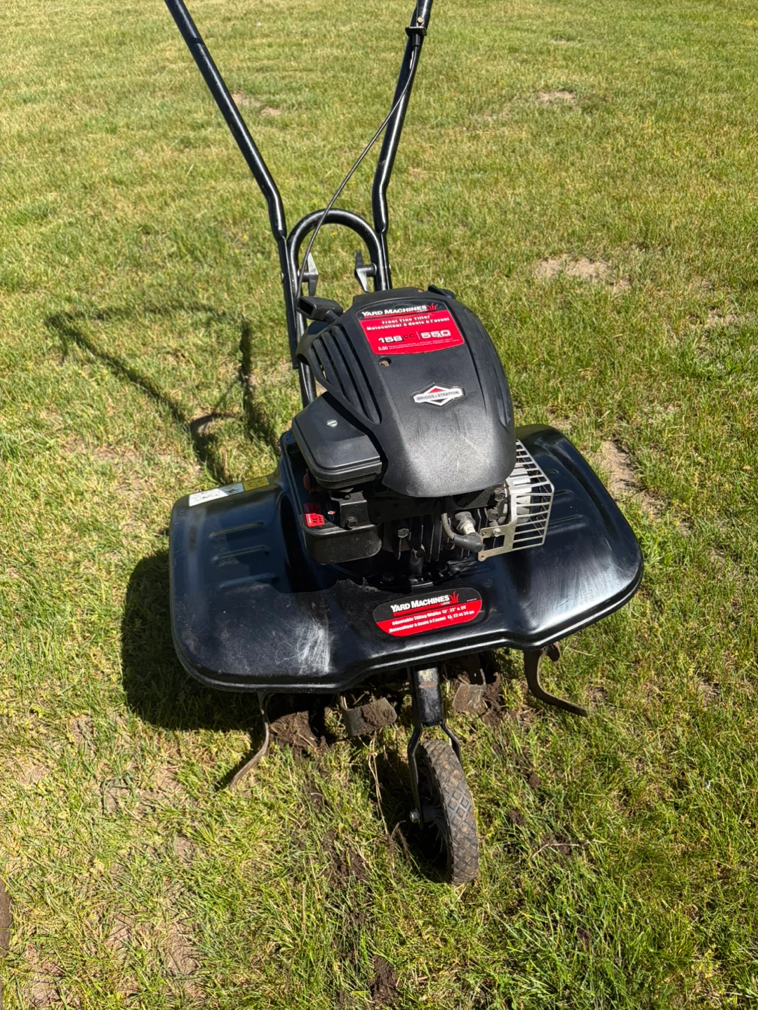 Yard Machines Tiller with Briggs & Stratton Engine