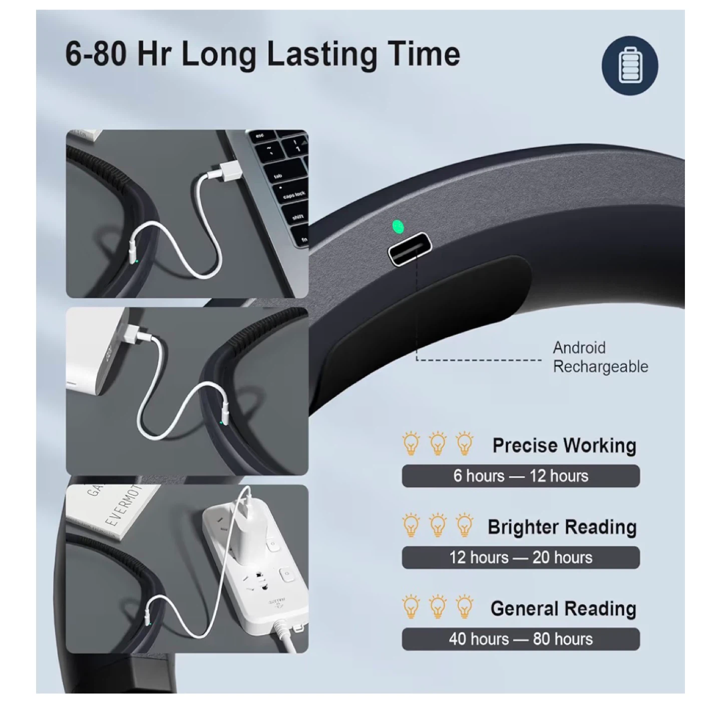 Rechargeable Neck Reading Light - photo 4