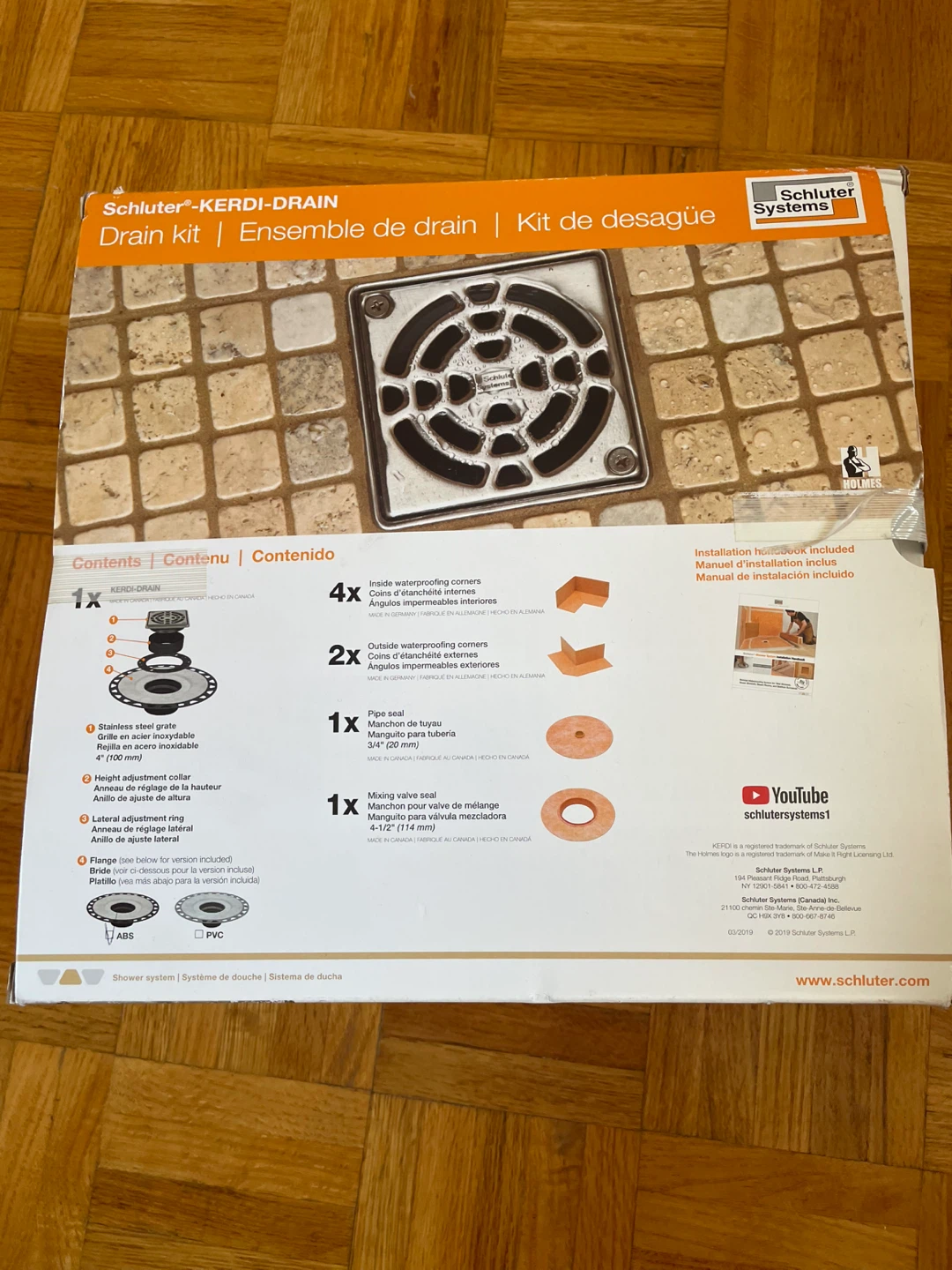 Schluter KERDI-DRAIN Drain Kit