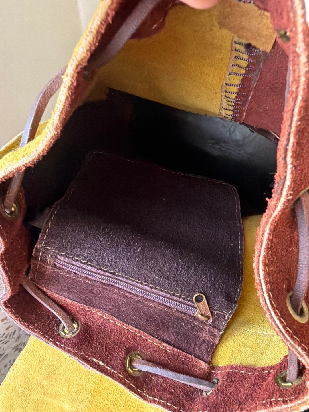 Patchwork Suede Backpack - photo 2